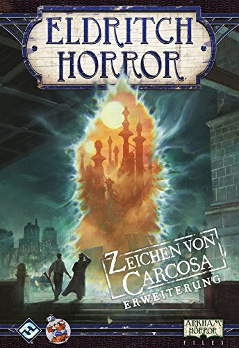 Fantasy Flight Games, Eldritch Horror – Zeichen von Carcosa, Erweiterung, Expertenspiel, Strategiespiel, 1-8 Spieler, Ab 14+ Jahren, 120+ Minuten, Deutsch
