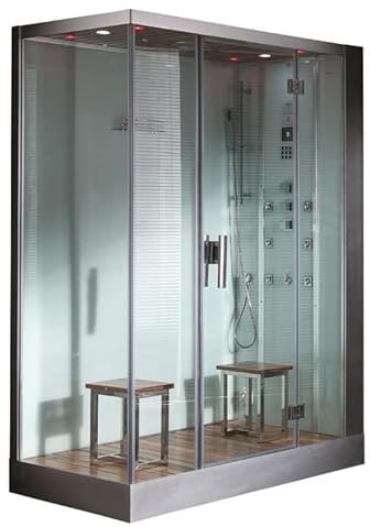 AWT Dampfdusche DZ961F8 weiß/150x90/rechts