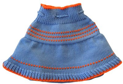 Falda para pañales de lana merino para bebé (S, azul cielo)