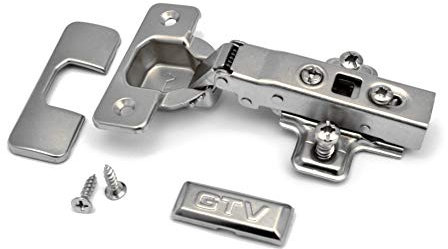GTV 30 x Soft Close 35mm Kitchen Hinge Cabinet Door Plate + Screws