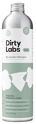 Dirty Labs Signature Scent Organic Liquid Detergent, 80 Washes, Highly Concentrated High Efficiency and Standard Machine Wash, Non-Toxic, Biodegradable, Stain Odours
