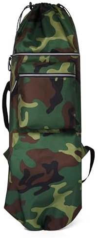 Dostear Sac à Dos Skate Accessoires de Planche à roulettes et Housses de Protection Skateboard Longboard pour Adulte Camouflage Vert 84 cm X 32 cm