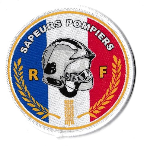 Patche Ecusson Sapeurs Pompiers Pompier France Patch Tissé Thermocollant