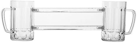 Celabie Tasse à Vin et à Bière en Verre à Double Outil Siamois Verres à Vin et Bouteille pour Deux Verres de Rencontres