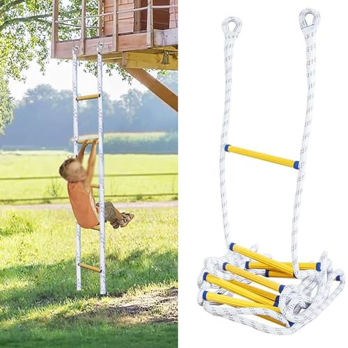 Échelle De Sauvetage En Corde De 3 À 45 M, Échelle De Secours De 15 M, Sécurité Au Travail, Intervention En Cas D'Incendie, Escalade, Évacuation, Arbre, Protection Extérieure, 35 M/114,8 Pi, 40 M/131