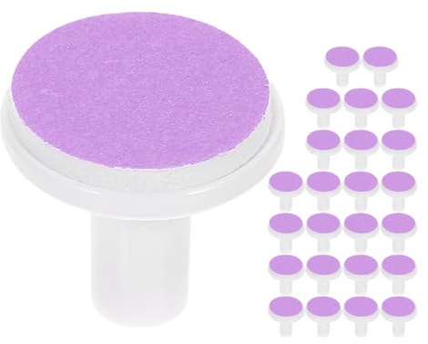 NOLITOY Lot de 24 Têtes de Meulage pour Lime à Ongles Électrique Bébé, Embouts Universels en Matériau Abrasif, pour Garçon et Filles Dès 12 Mois, pour Soins des Ongles la Maison