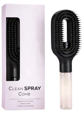 Brosse à cheveux légère avec design anti-fuite, peigne de voyage pour un coiffage rapide et un soin quotidien des cheveux, peigne démêlant hydratant