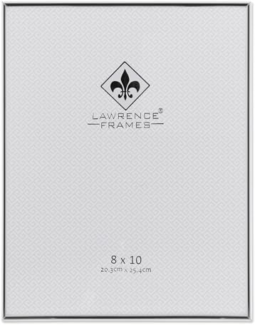 Lawrence 650080 Silver Metal 8 x 10 Picture Frame