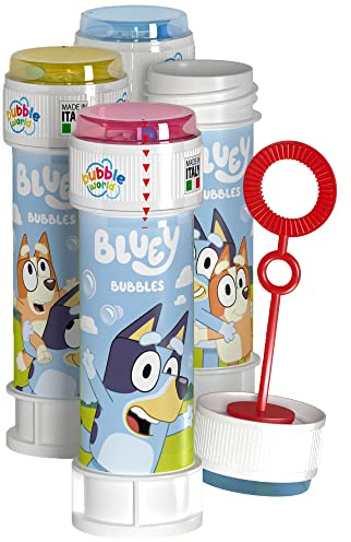 DULCOP - Bulles Bluey - Bulles de Savon - 60 ML - 047337 - Bleu - Plastique - Licence Officiel - Jouet Enfant - Jeu de Plein air - À Partir de 3 Ans