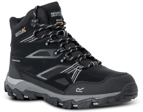 Regatta Men's Holcombe III Walking Boots Water Resistant Padded Durable Hiking Footwear