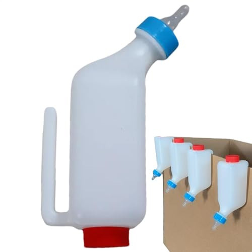 Paquete de 4 alimentadores de Leche de Cabra, Botella de Cordero Colgante, de Cordero para Animales pequeños, Botellas de Lactancia de Cordero para Alimentar ovejas, Cabras