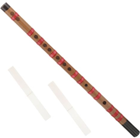 Milisten Flauta Tradicional De Bambú Para Principiante - Instrumento Musical Chino Fácil De Aprender Con Película Protectora Y Ajuste De La entonación 20.47In Longitud