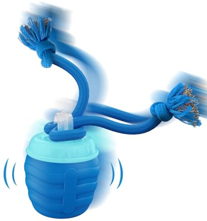 Huimpet Interactive Dog Toys, [2026 Newly Upgraded] Interactive Dog Ball for Medium/Large Dogs, Automatic Moving Dogs Toy Wicked Ball for Boredom & Training, Play Music, USB Rechargeable(Blue)