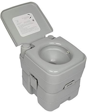 Bonnlo Camping Toilet with 12L Fresh Water & 20L Waste Tank, Portable Toilets for Adults, Flushable Porta Loo for Camping Trip, Campervan, Emergency