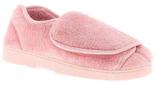 Dr Keller Women's Orthopaedic House Slippers with Warm Lining in Pink