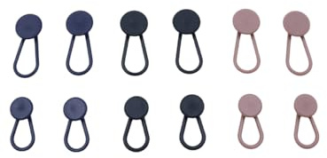 Huba 12 extensores de cintura para pantalones y jeans, botones elásticos para hombres y mujeres, extensores de cuello de camisa