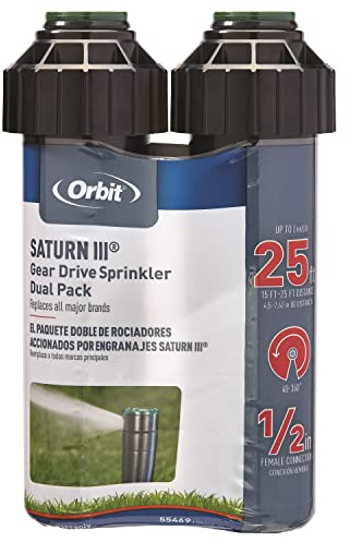 Orbit 55469 Saturn III Gear-Drive Rotor Water Sprinkler (2-Pack)