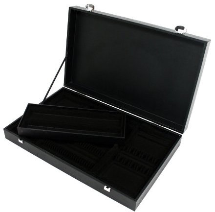 Coffret en bois noir pour ménagère 48 à 51 pièces