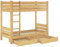 Erst-Holz Etagenbett mit Überlänge 100x220 Hochbett Kiefer teilbar Rollrost Bettkästen 60.16-10-220T80S2