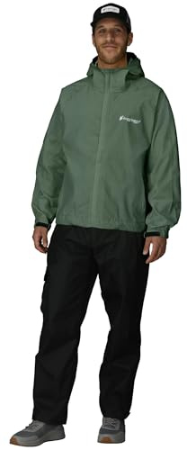 FROGG TOGGS Men's Stormwatch Waterpoof Rain Jacket, Green, X-Large