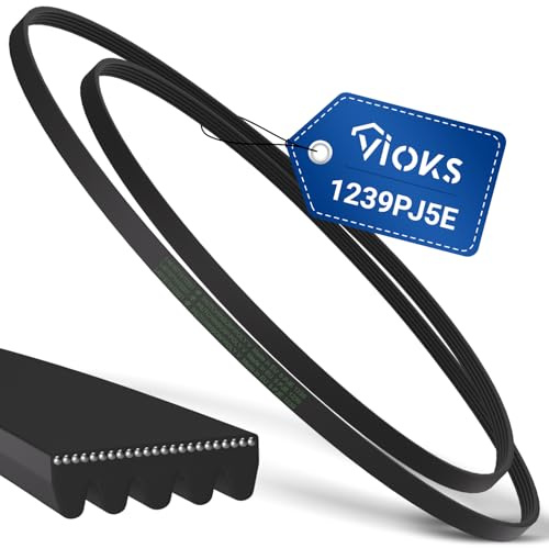 VIOKS Keilriemen 1239PJ5E 5PJE1239 Ersatz für Whirlpool 481235818214 481235818215 Indesit C00310973 C00311752 Waschmaschinen Riemen - Flachriemen Antriebsriemen & Ersatzteile für Waschmaschinen