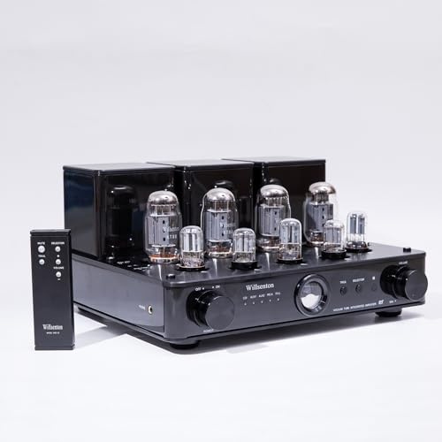Willsenton R8 KT88 x4 Tube Amplifier Hi-Fi Integrated Vacuum Tube Amp with Headphone Output KT88，EL34 Replaceable (Black)