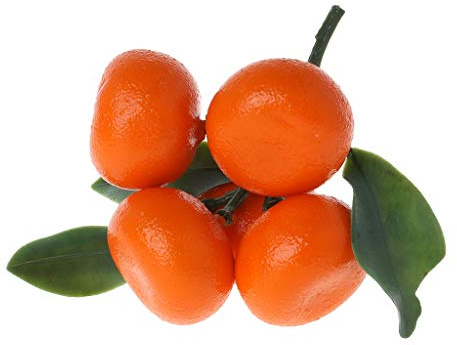 BELTI Naranjas de Fruta de Mandarina Artificiales realistas realistas exhibición Falsa decoración de Alimentos decoración de Fiesta en casa