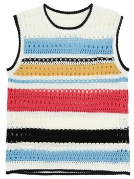 RUMAOZIA Chaleco de punto a rayas para hombre, cuello redondo, cálido, suéter de punto informal, chaleco suelto, sin mangas, suéter de punto, chaleco vintage negro