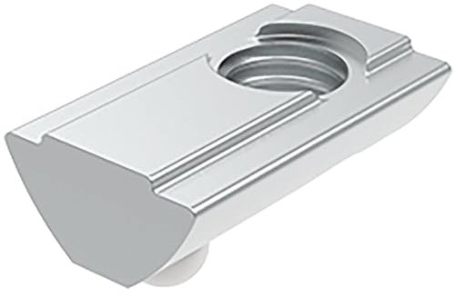 Fath Nutensteine M6 einschwenkbar passend zu Item Profil 40x40 Nut 8 - Nutenstein mit Federkugel und Führungssteg, Stahl verzinkt - 10 Stück