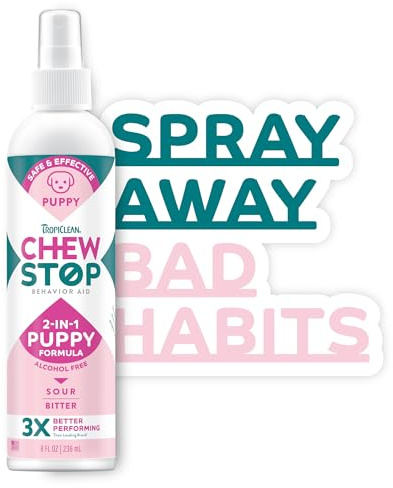 TropiClean Chew Stop Behavior Aid Puppy Spray, 236ml