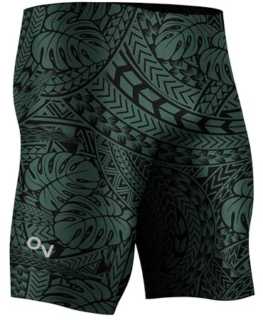 Onvous Swim Jammers for Men | Men's Athletic Swimwear Jammers | Mens Jammers for Swimming | Mens Swim Jammers Size 28-38, Tribal, 34