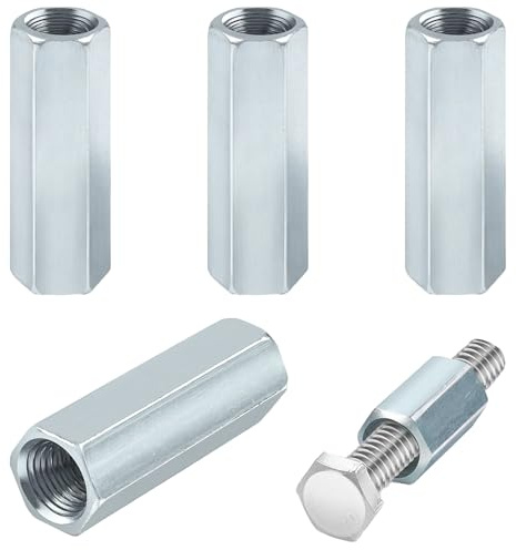 4 Pezzi Dado Esagonali Lunghi,Dado Lungo M8,Dado 8,Distanziatore M8,Acciaio Inox 304,Manicotto Distanziale esagonale M8 30mm In Acciaio Al Carbonio,Dadi Di Accoppiamento,Raccordi Per Rod Filettati