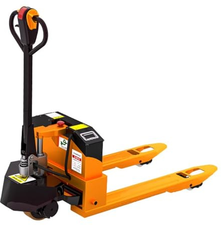 Palettenwagen Elektrischer Hubwagen, angetriebener mit einer Kapazität von 4400 Pfund, elektrischer Gabelhubwagen Multifunktionsgriff(55cm)