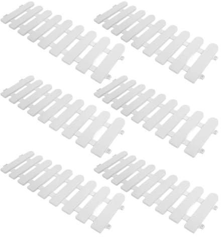 TOVINANNA 6pcs Pet Fence Plastic Picket Fence Panel Outdoor Enclosure for Garden Tortoises Small Animals Pet Safety Breeding Decorative Landscape Border