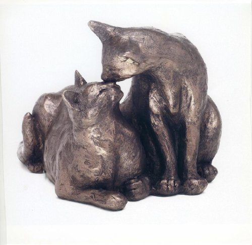 'Felix et Oscar' Cat Sculpture by Paul Jenkins by Frith Sculpture