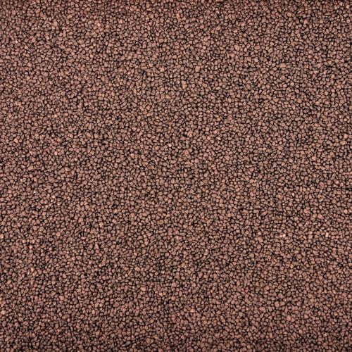 AquaOne Gravier d'aquarium - 5 kg - Substrat noir clair multicolore - Fins, moyens, grossiers - Qualité supérieure - Sable de quartz - Gravier décoratif d'aquarium (marron 1,6-2,0 mm)