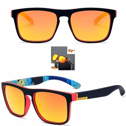 TOMIX Gafas de Sol Polarizadas, Gafas de sol Hombre,Gafas Polarizadas Hombre Mujer,Gafas de Sol Polarizadas,Gafas de Sol Deportivas,Gafas de Sol Running (Amarillo)