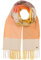FRAAS Damen Stola kariert - 60 x 210 cm - leichter Schal mit Fransen - Polyester Gelb