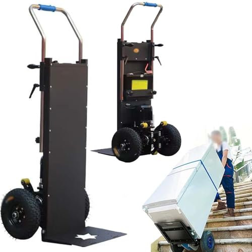 Electric Stair Climber Sack Truck with 1200W 1500W Motor Folding Sack Truck Hand Truck Stair Climber Load Capacity 400 Kg Removable Heavy Duty Stair Climbing Dolly,1200W
