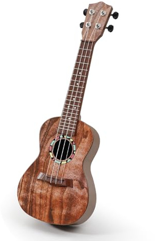 Raimy Kids Guitar Ukulele - 21in Ukulele Guitar Toys for Kids Ages 3 4 5 6 7+ Year Old Boys Girls Simulated Sound Quality Music Instruments Learning Education (Mahogany)