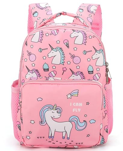 Unicorn Zainetti per Bambini, Unicorn Anime Zaino 3D Stampato Borsa da Scuola Zaino Scuola Regolabile Borse da Scuola per Bambini Sport Borsa da Viaggio per Passeggio, Scuola