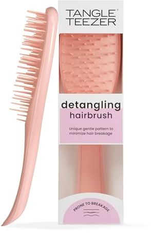 Tangle Teezer Extra Gentle Ultimate Detangler Hairbrush - Cepillo Desenredante Delicado para Pelo Seco y Mojado - Púas de Separación Amplia para un Desenredado Suave - Menos Caída y Rotura - Azafrán