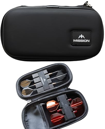 Mission Darts Custodia per freccette Force 90 | Portafoglio sagomato EVA | Sottile.