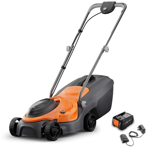 Flymo 18V SimpliMow 320 Cordless Lawnmower – 4.0Ah Battery & Charger Included, 32cm Cutting Width, Lightweight, Up to 200m²