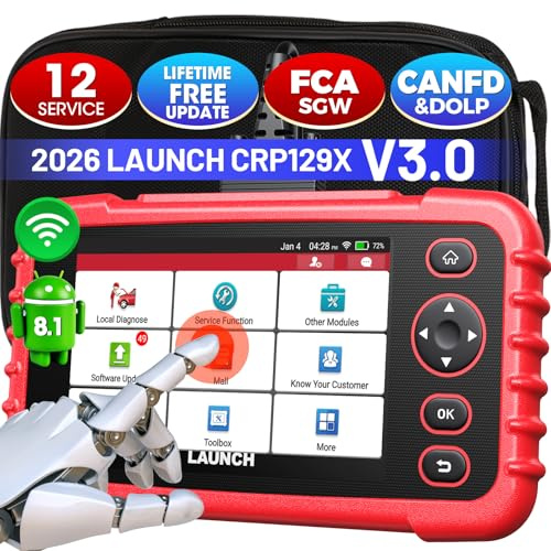LAUNCH CRP129X V3.0 64G OBD2 Diagnosegerät,12 Reset-Funktionen, Diagnose