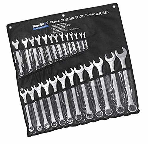 Bluespot 4131 Combination Spanner Set 6-32 mm with Storage Pouch 25 Pack
