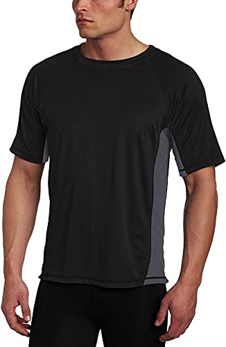Kanu Surf Men’s Swim Shirt with Short Sleeves – UPF 50+ Rash Guard for Men with Quick-Dry Fabric (3X)