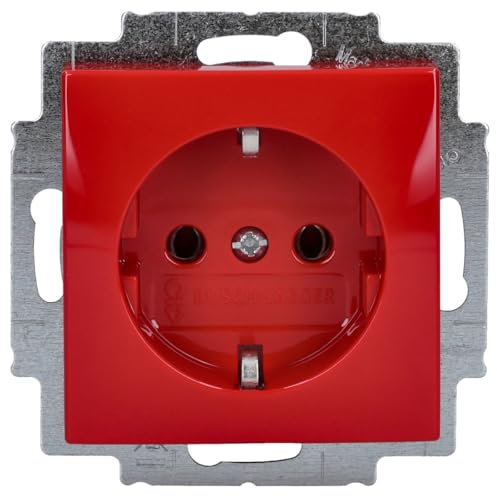 Busch-Jaeger 20 EUC-917 SCHUKO - Inserto per presa elettrica, colore: Rosso Balance SI 2CKA002011A6234