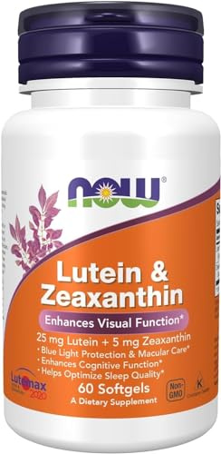 Now Lutein 25mg and Zeaxanthin 5mg 60gels