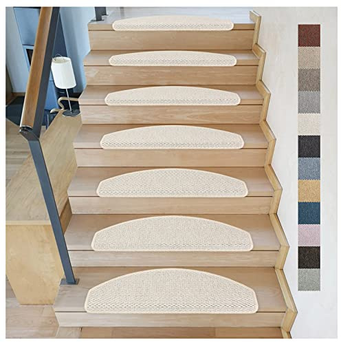 Kettelservice-Metzker Stufenmatten Göteborg Halbrund I in verschiedenen Setvarianten I 65x24x4cm I Hellbeige 16 Stück